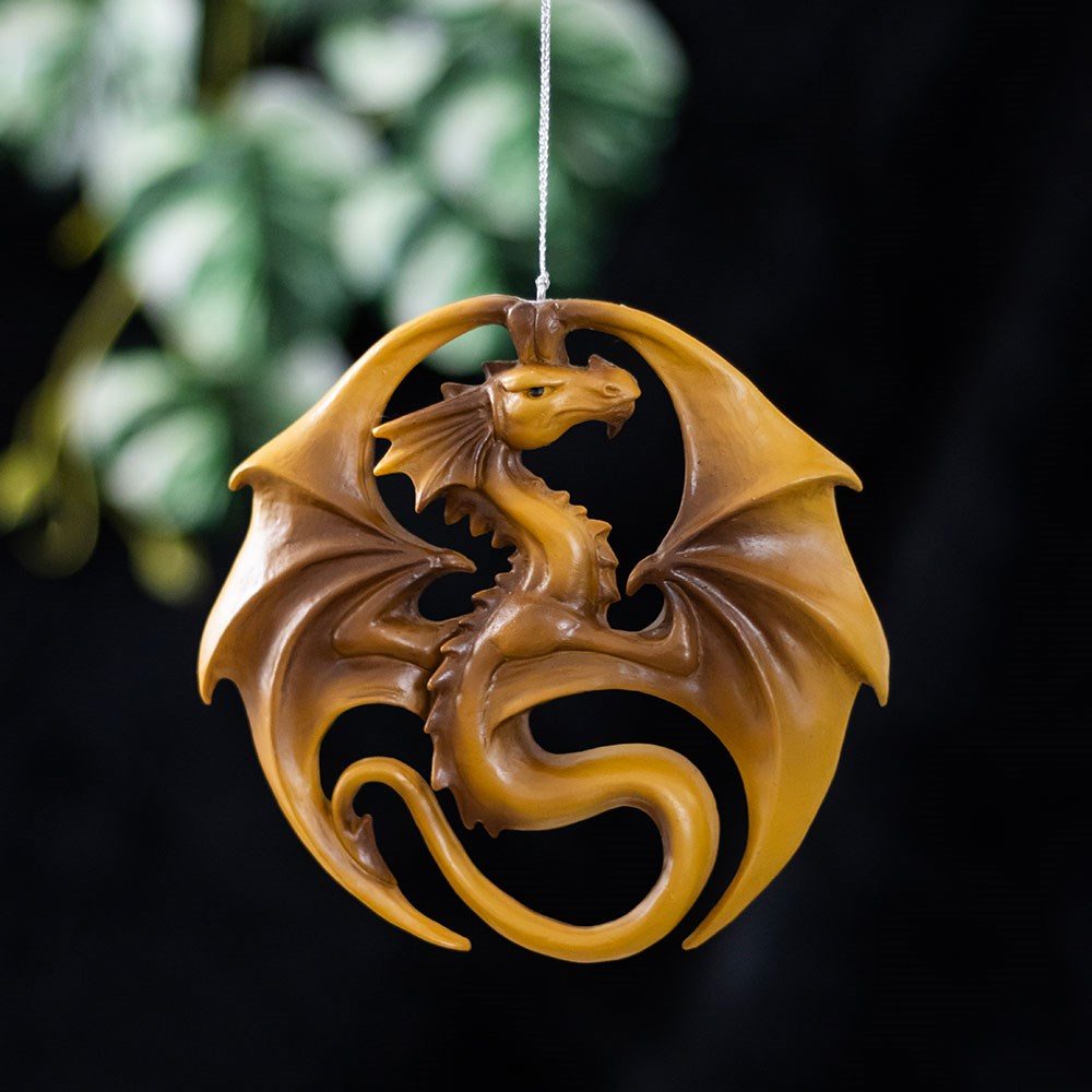 Something Different - Dragon Medal Hanging Ornament by Anne Stokes Wall decoration - Multicolours